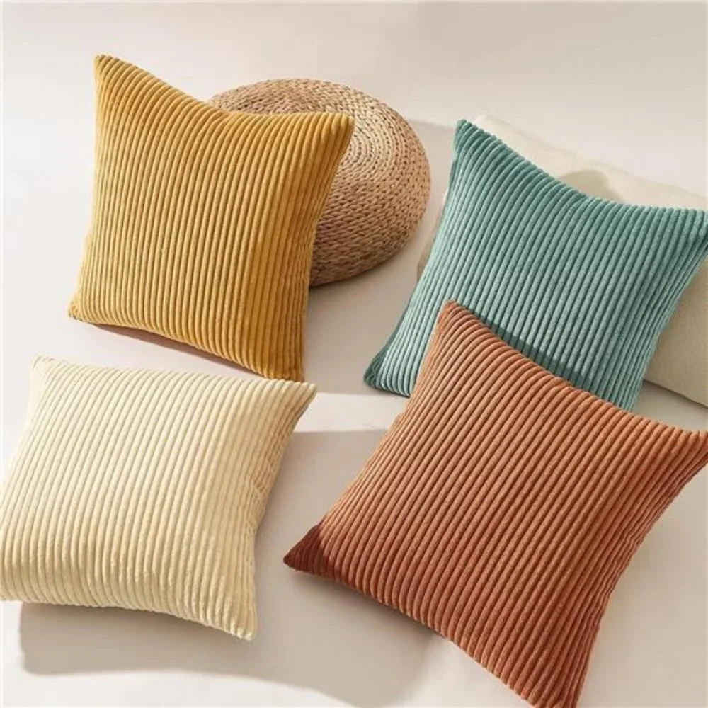 Decorative Throw Pillow Covers Cushion Cases, Set of 4 Soft Velvet